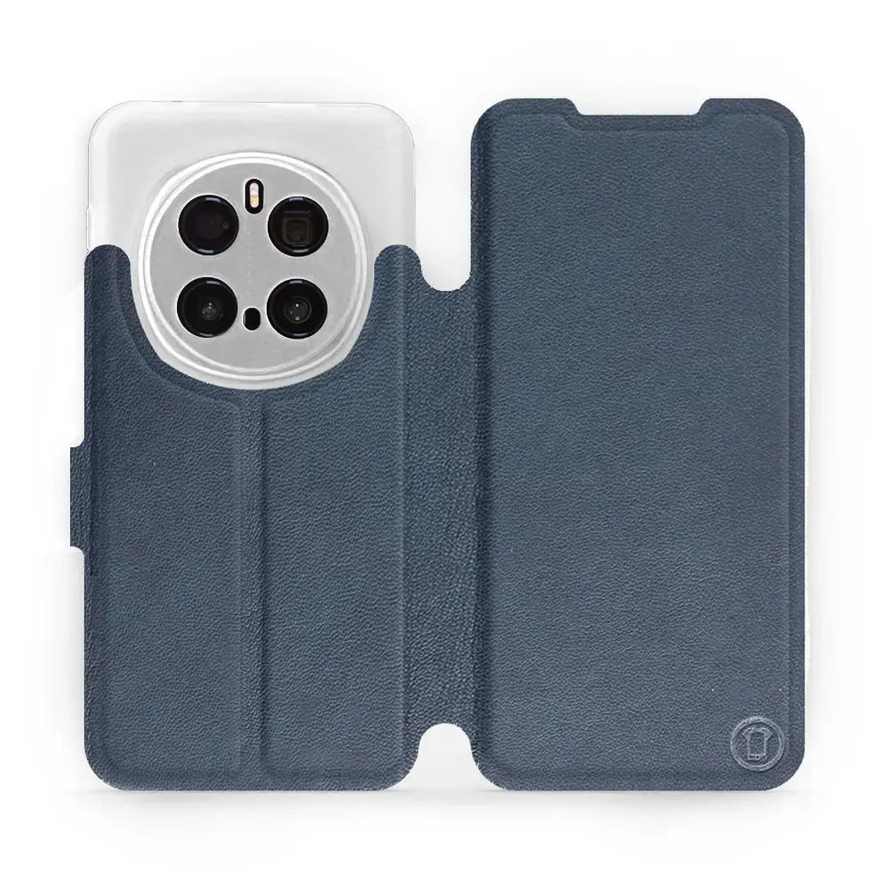 Echtleder Handyhülle für Honor Magic7 Pro, Mobiwear Leather, Dunkelblau