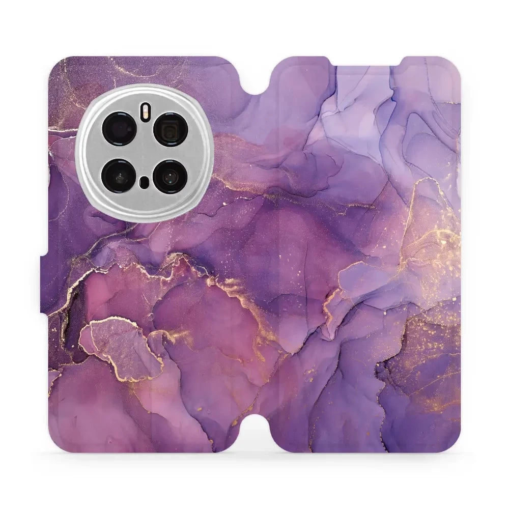 Handyhülle mit klappe für Honor Magic7 Pro, Mobiwear Book, Violett