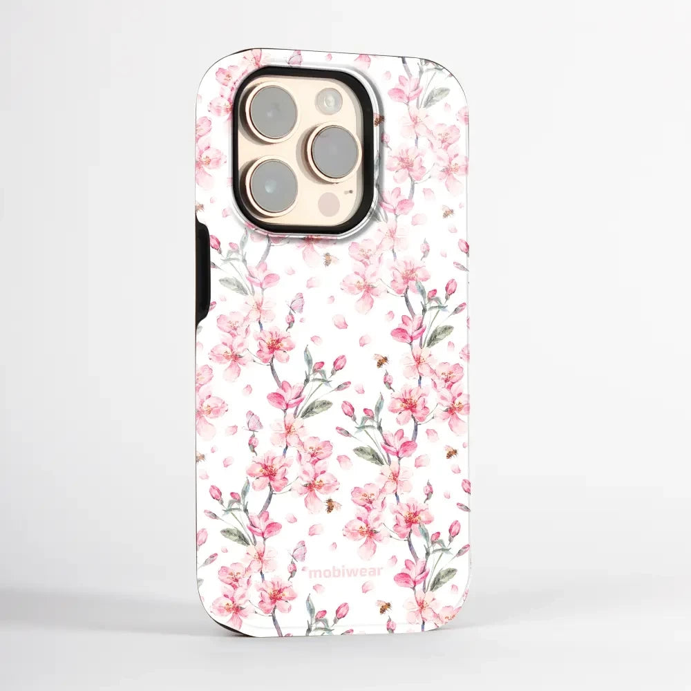 Handyhülle für Galaxy A36 5G, Mobiwear Elite Pro, Japanischer Blumenstrauß