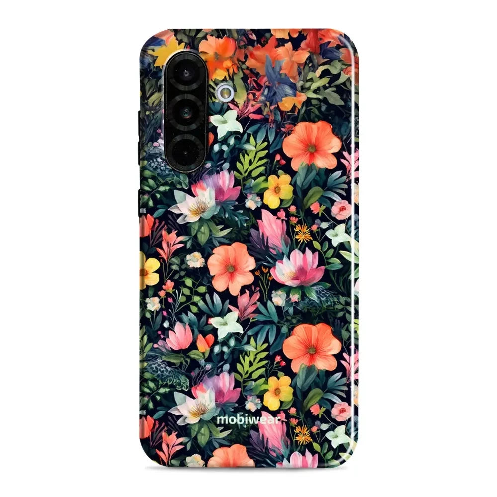 Handyhülle für Galaxy A36 5G, Mobiwear Elite Pro, Bunt-Blumig