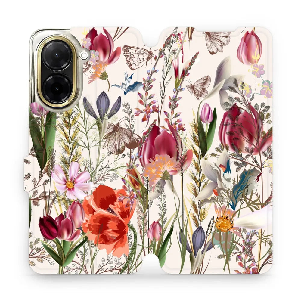Handyhülle mit klappe für Xiaomi Redmi A5 4G, Mobiwear Book, Blumenstrauß