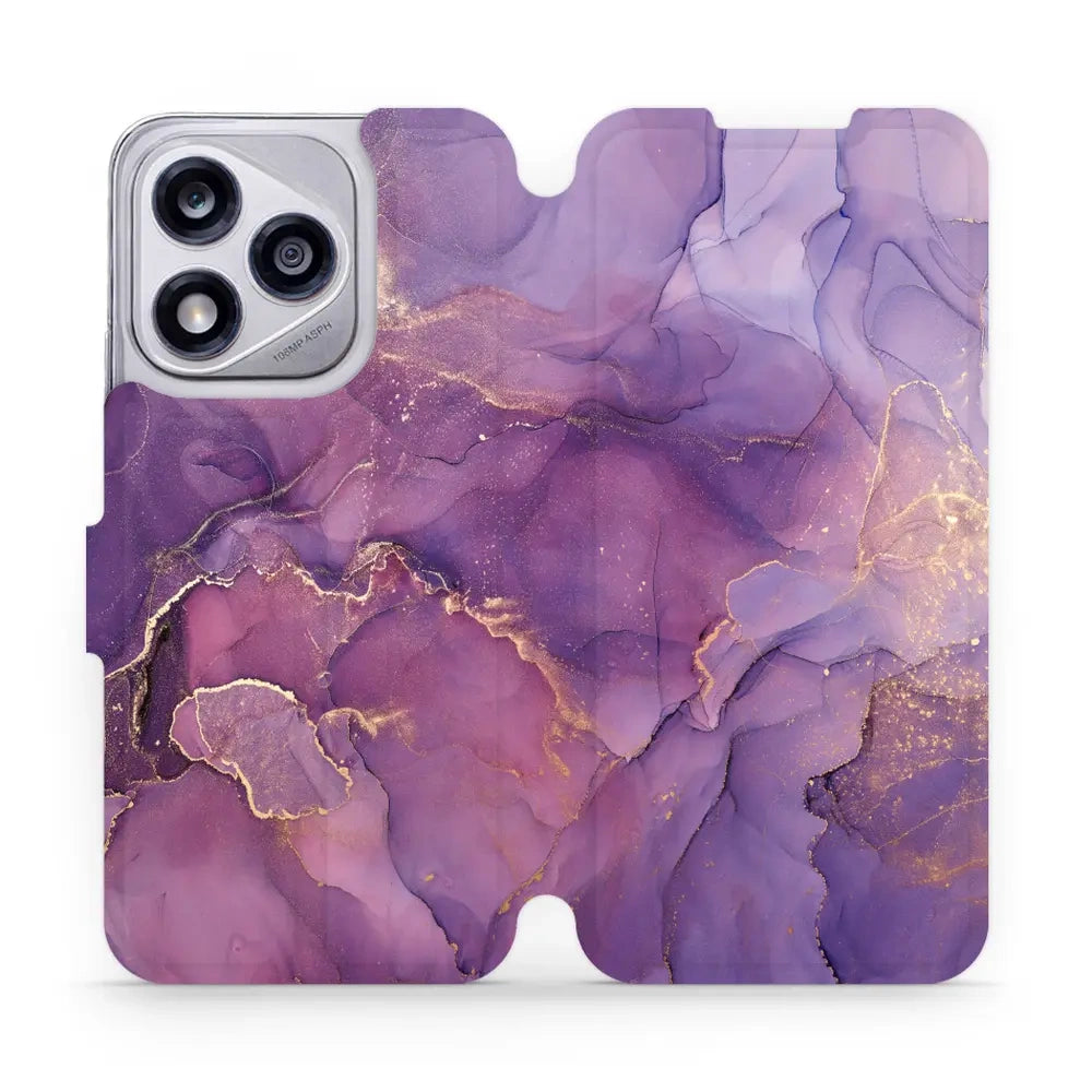 Handyhülle mit klappe für Honor 400 Lite 5G, Mobiwear Book, Violett