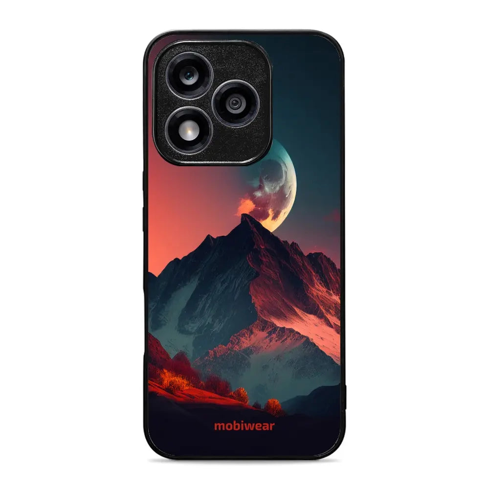 Handyhülle für Honor 400 Lite 5G, Mobiwear Glossy Case, Gebirgsdämmerung