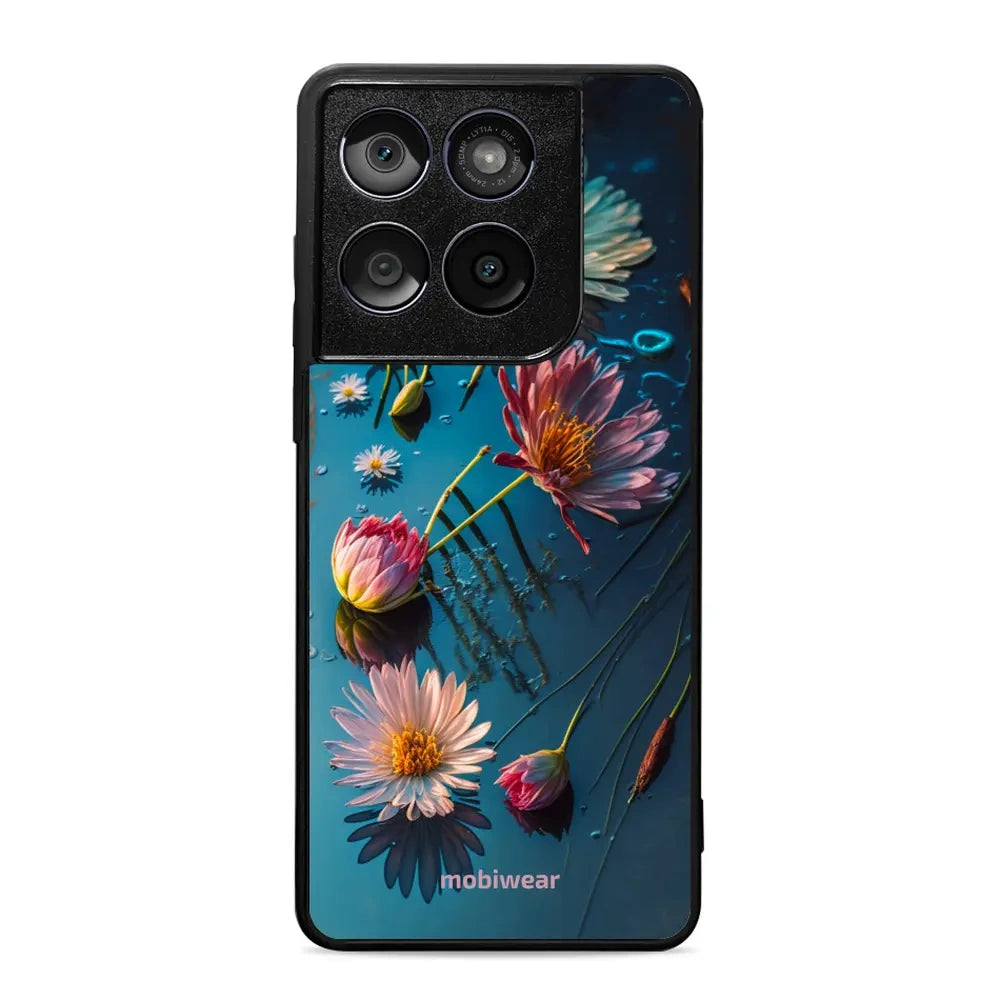 Handyhülle für Motorola Edge 60 Fusion, Mobiwear Glossy Case, Blau-Blumig