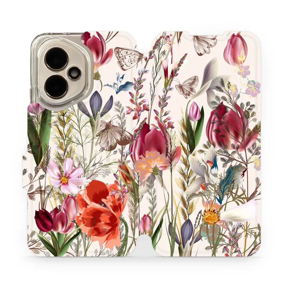 Handyhülle mit klappe für Honor 400 5G, Mobiwear Book, Blumenstrauß