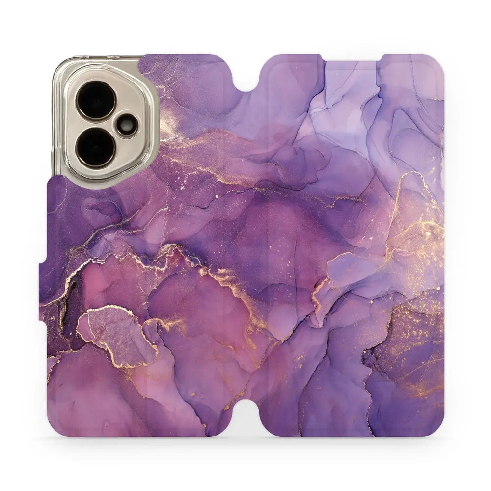 Handyhülle mit klappe für Honor 400 5G, Mobiwear Book, Violett