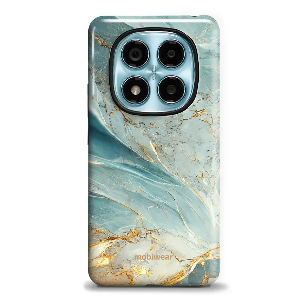 Handyhülle für Xiaomi Redmi Note 14 Pro 4G, Mobiwear Elite Pro, Adern des Azur