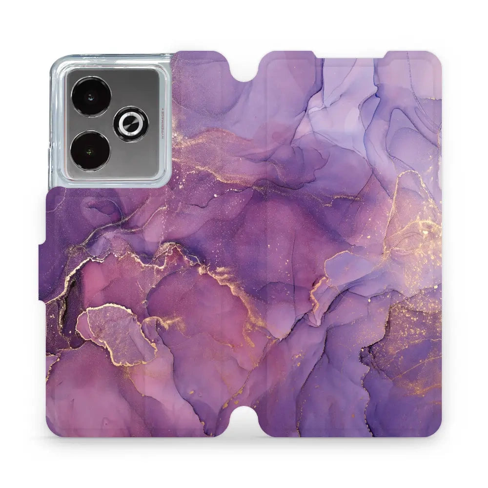 Handyhülle mit klappe für Realme GT 7, Mobiwear Book, Violett