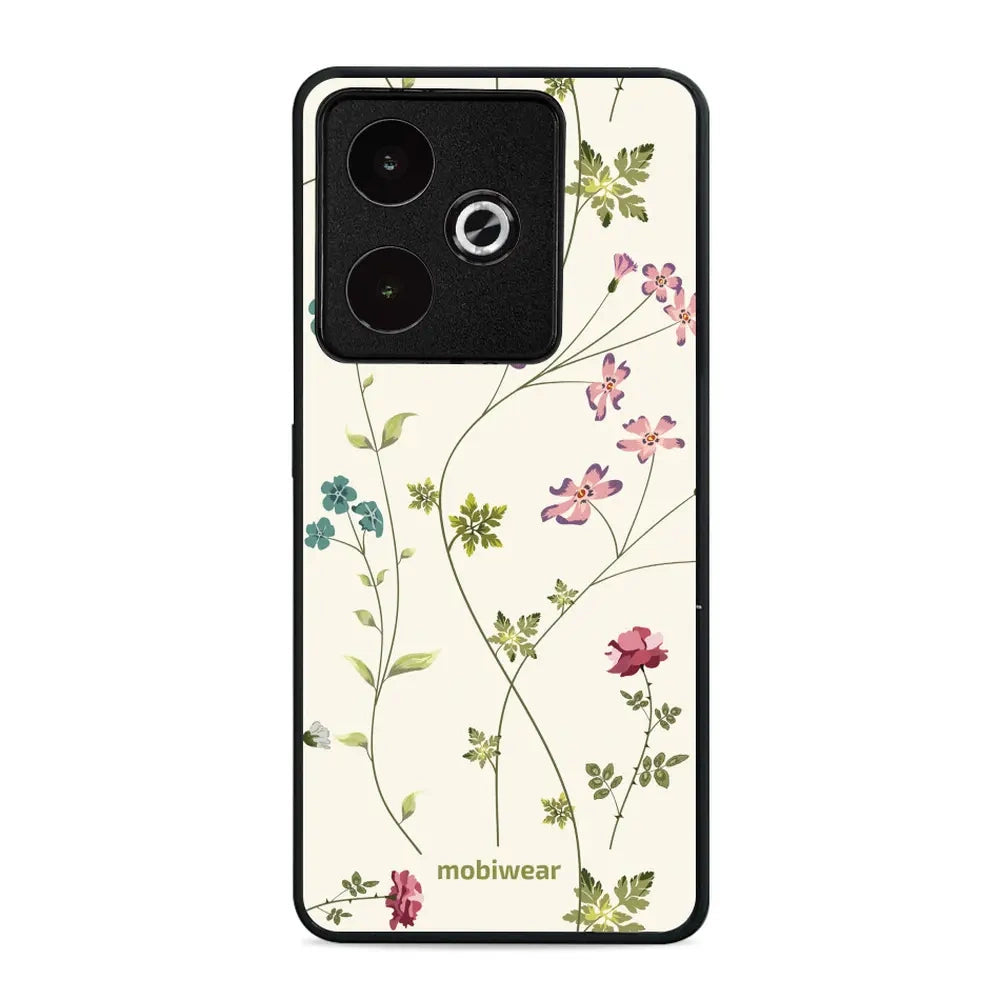 Handyhülle für Realme GT 7, Mobiwear Glossy Case, Idyllische Blüte