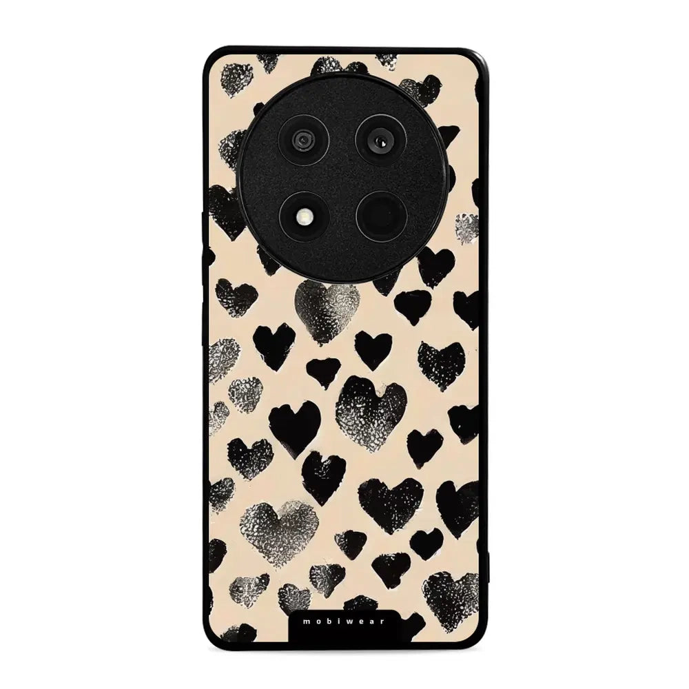 Handyhülle für Honor Magic7 Lite, Mobiwear Glossy Case, Beige Liebe