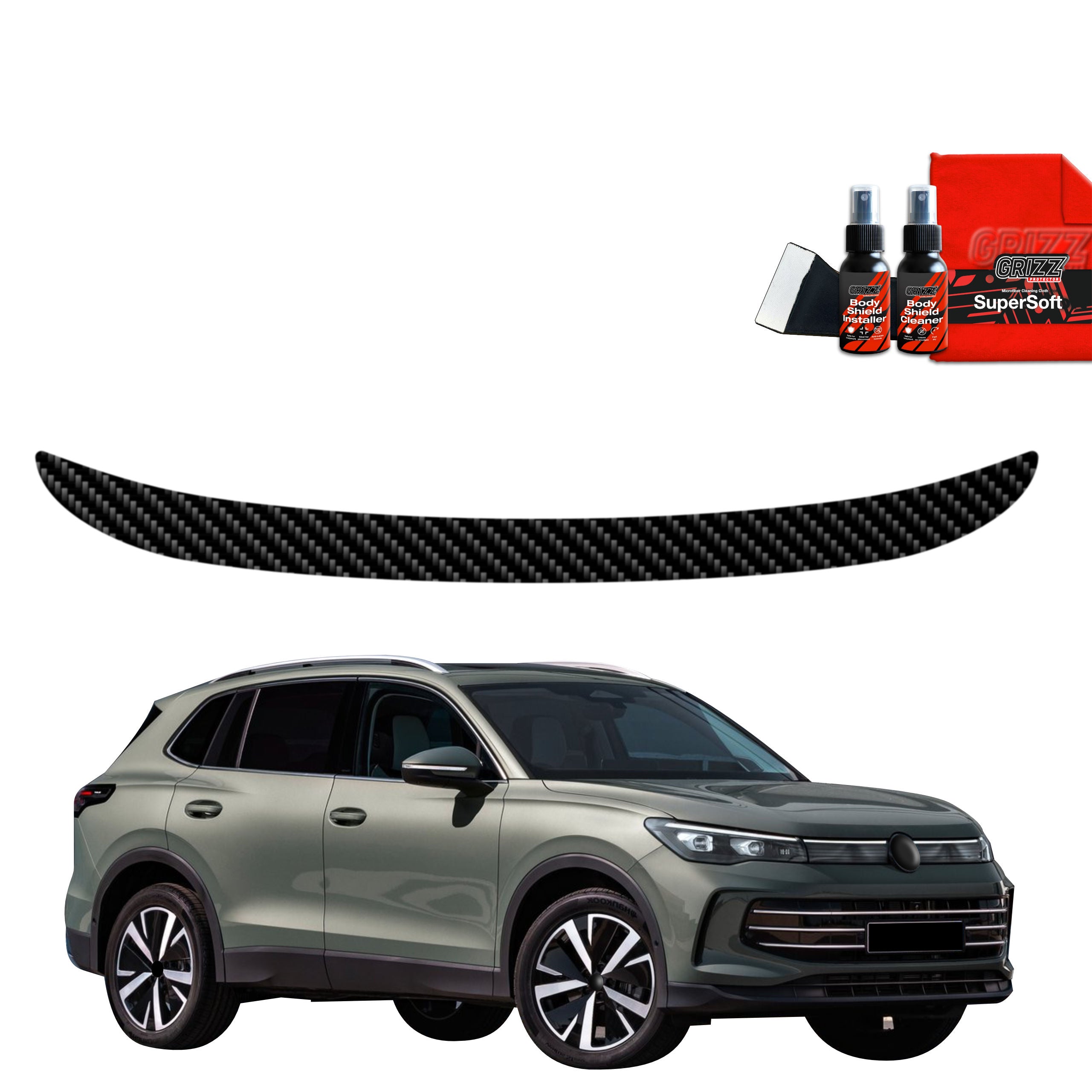 Kohlenstoff Schutzfolie Grizz Protector für Ladekante - Volkswagen VW Tiguan 3 (2024-2026)