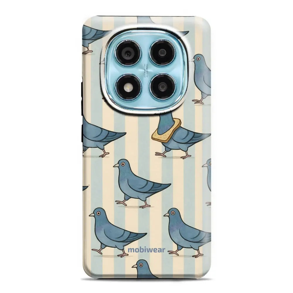 Handyhülle für Xiaomi Redmi Note 14 Pro 5G, Mobiwear Elite Pro, Blaue Tauben
