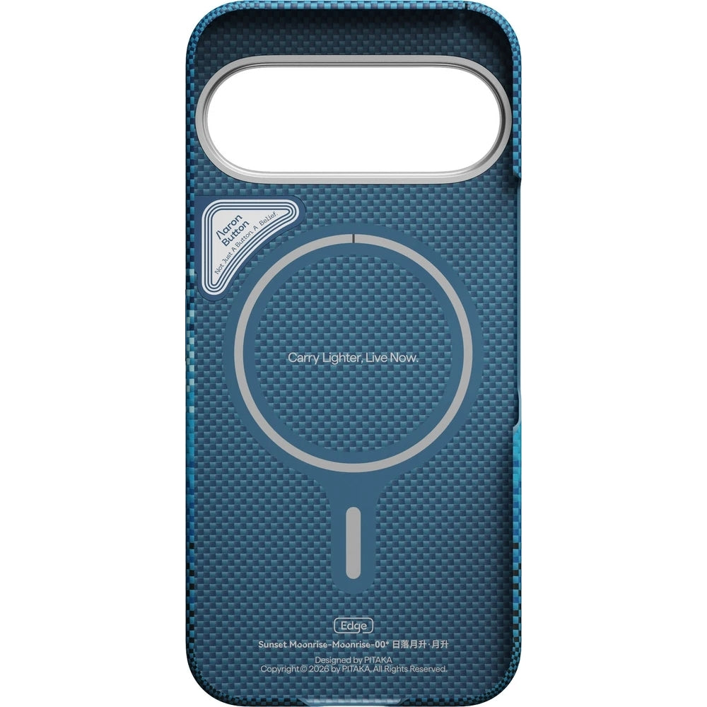 Aramid Handyhülle für Google Pixel 11 Pro XL, PITAKA Ultra-Slim Case mit MagSafe, Blau mit Kevlar (7/14)