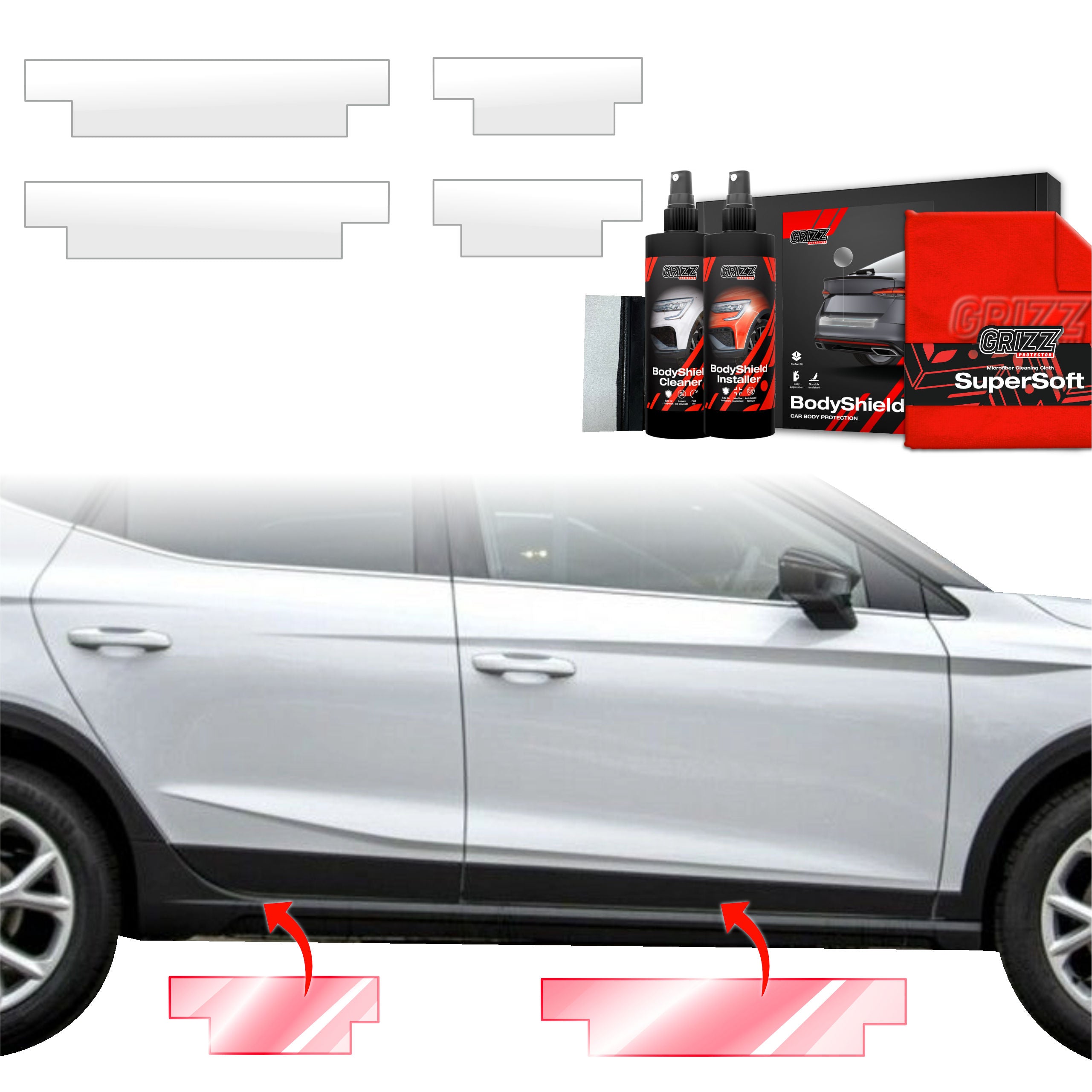 4in1 Schutzfolie Grizz Protector für Schweller - Seat Arona (2021-2026)