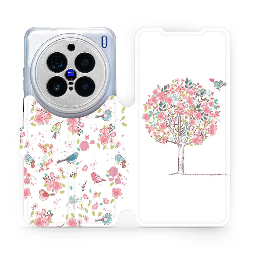 Handyhülle mit klappe für Vivo X200 Pro, Mobiwear Book, Rosa Hain