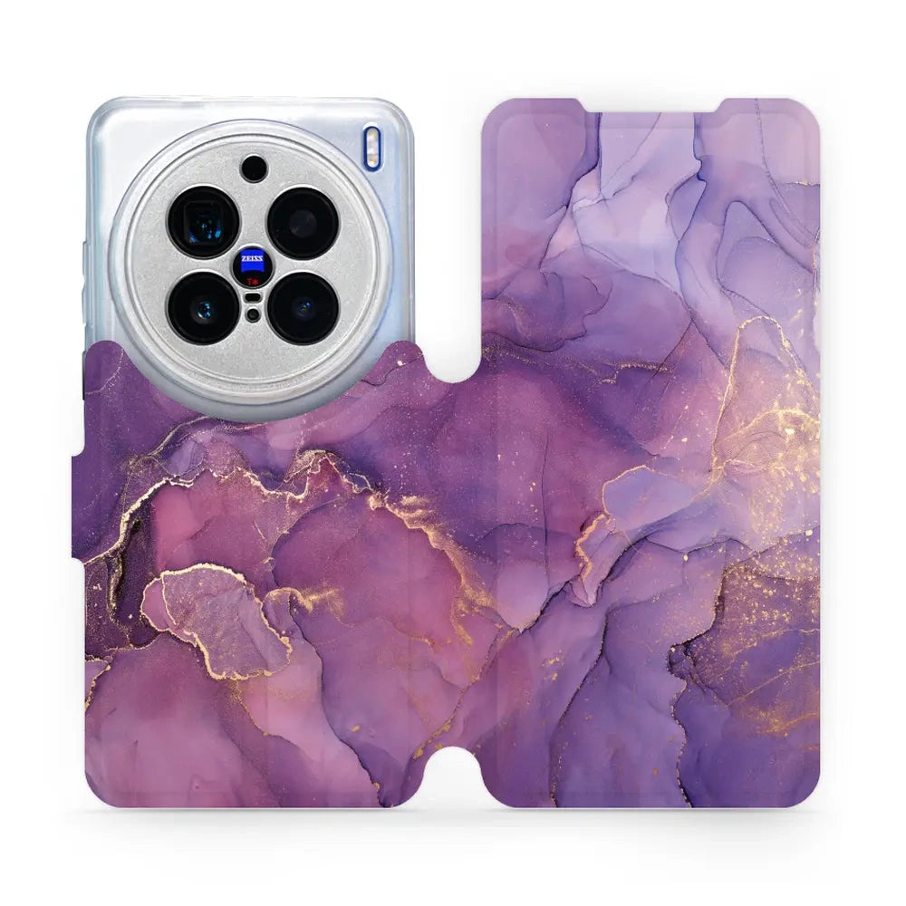 Handyhülle mit klappe für Vivo X200 Pro, Mobiwear Book, Violett