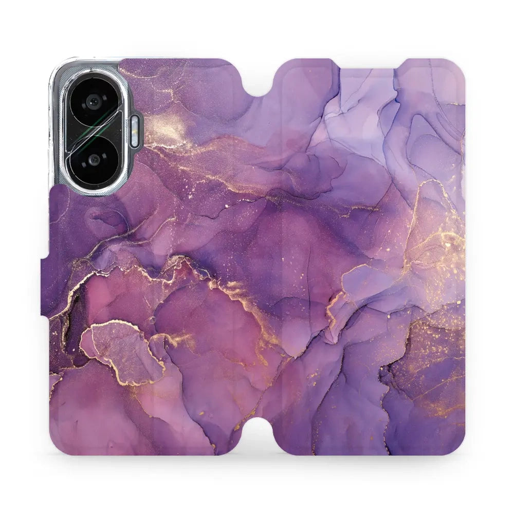 Handyhülle mit klappe für Xiaomi POCO F7, Mobiwear Book, Violett