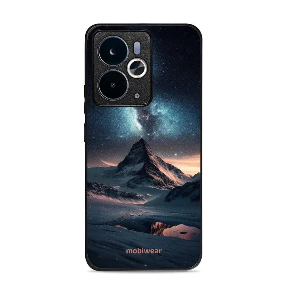Handyhülle für Realme 14T 5G, Mobiwear Glossy Case, Nachtberg