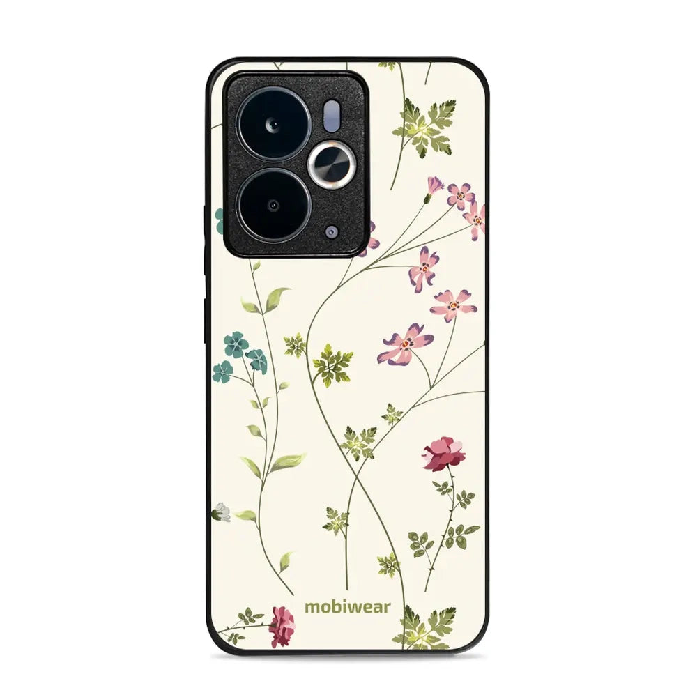 Handyhülle für Realme 14T 5G, Mobiwear Glossy Case, Idyllische Blüte