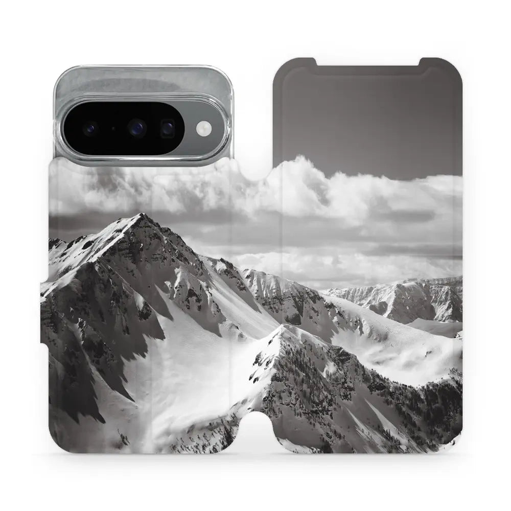 Handyhülle mit klappe für Pixel 10, Mobiwear Book, Berggipfel