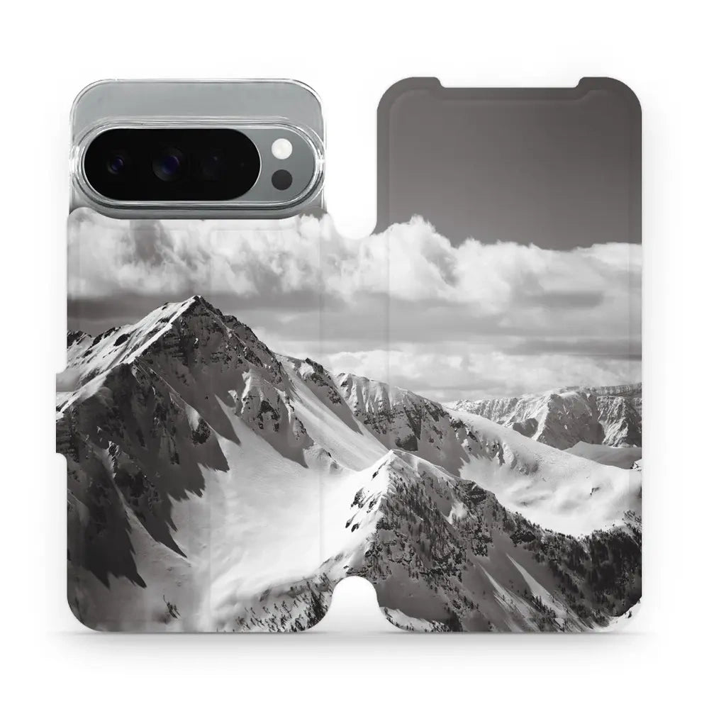 Handyhülle mit klappe für Pixel 10 Pro XL, Mobiwear Book, Berggipfel
