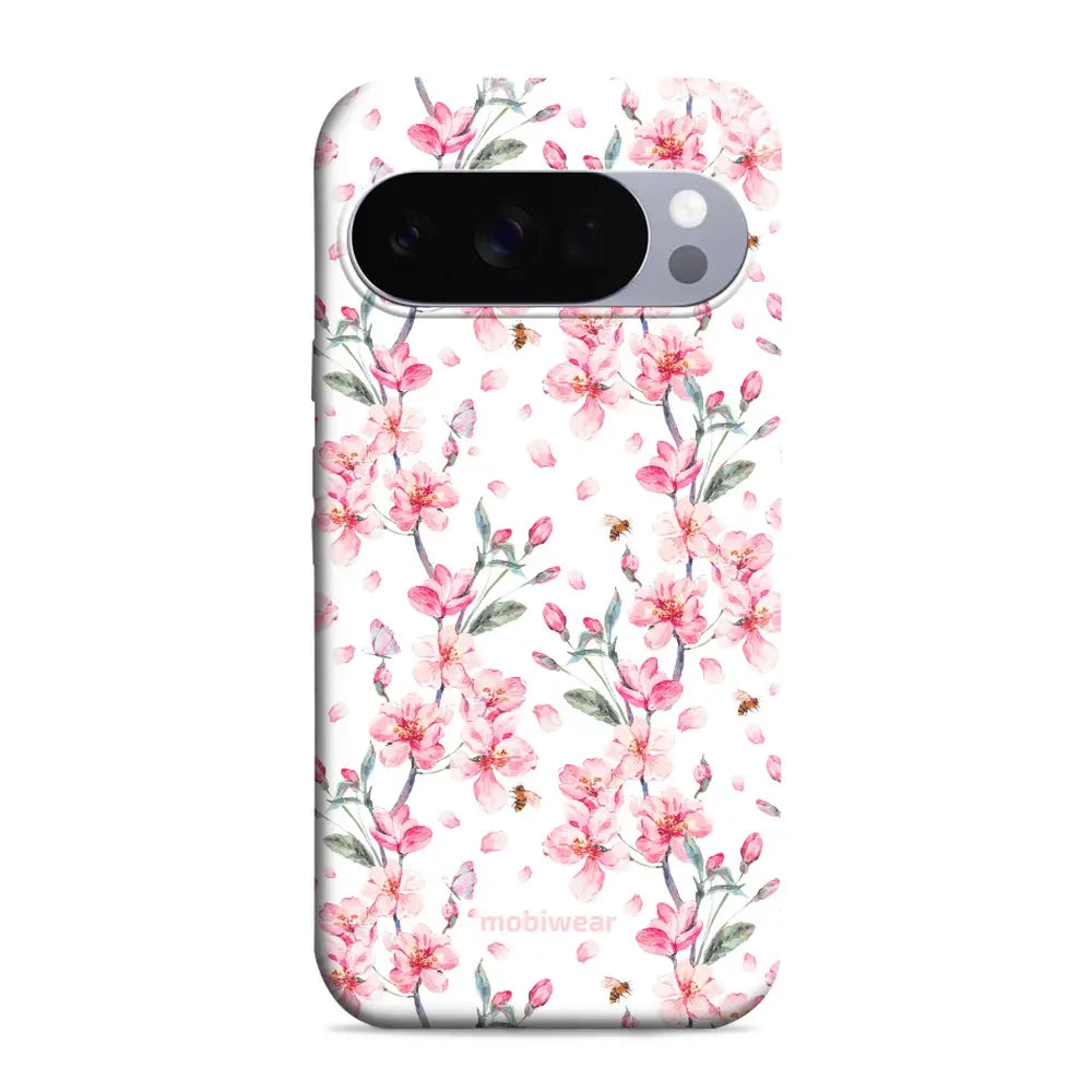 Handyhülle für Pixel 10 Pro, Mobiwear Elite Pro, Japanischer Blumenstrauß