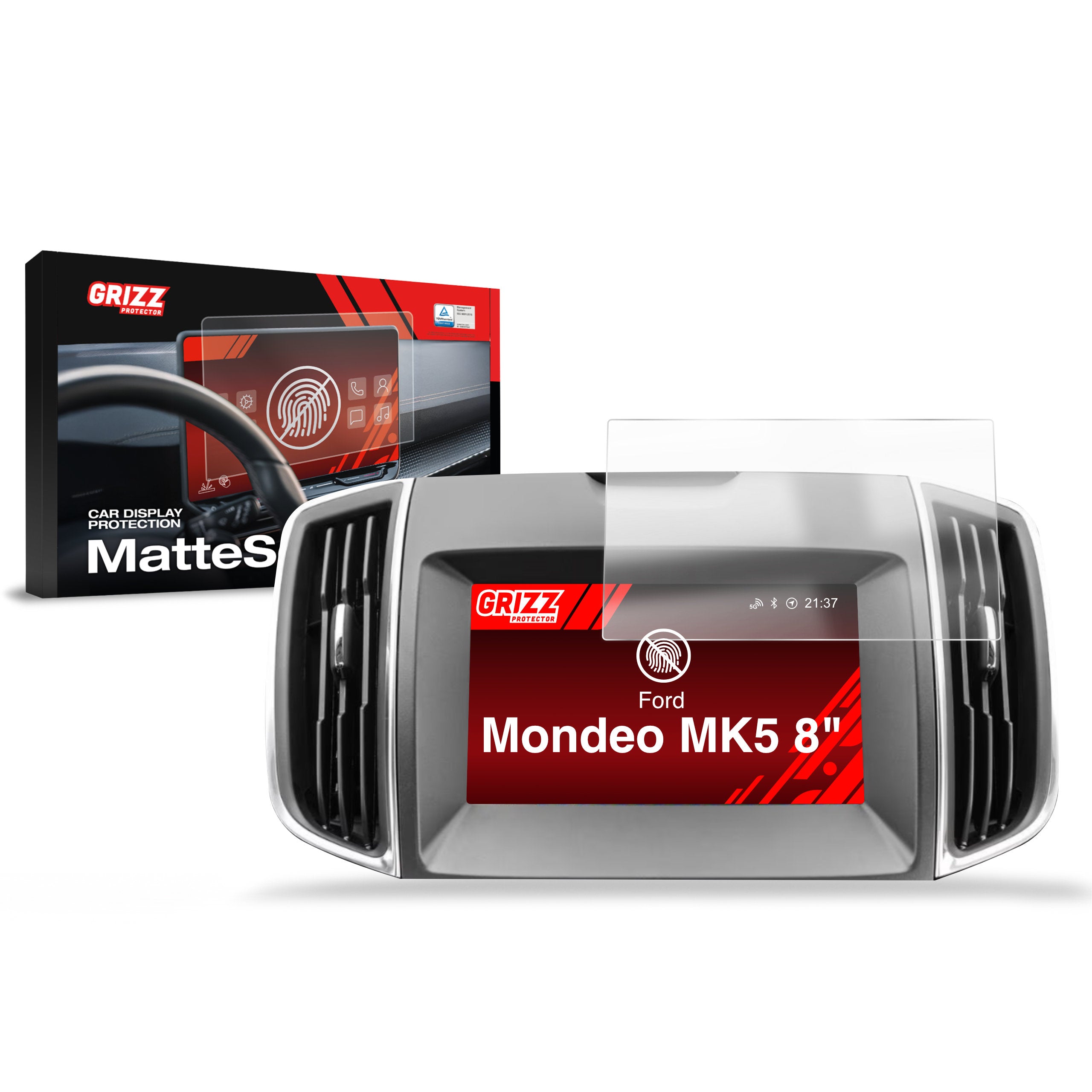 Matte Autodisplayfolie für Ford Mondeo MK5 8" (2014-2022), Grizz Protector