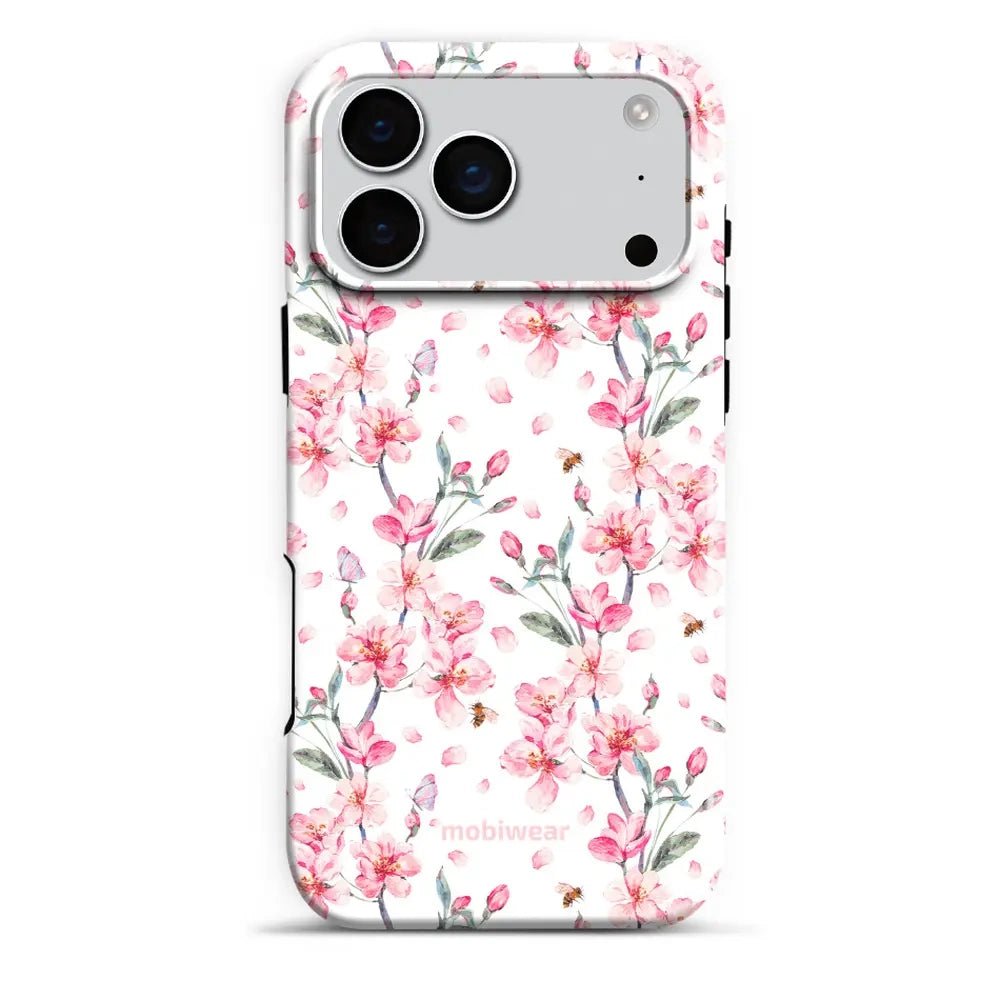 Handyhülle für iPhone 17 Pro Max, Mobiwear Elite Pro, Japanischer Blumenstrauß