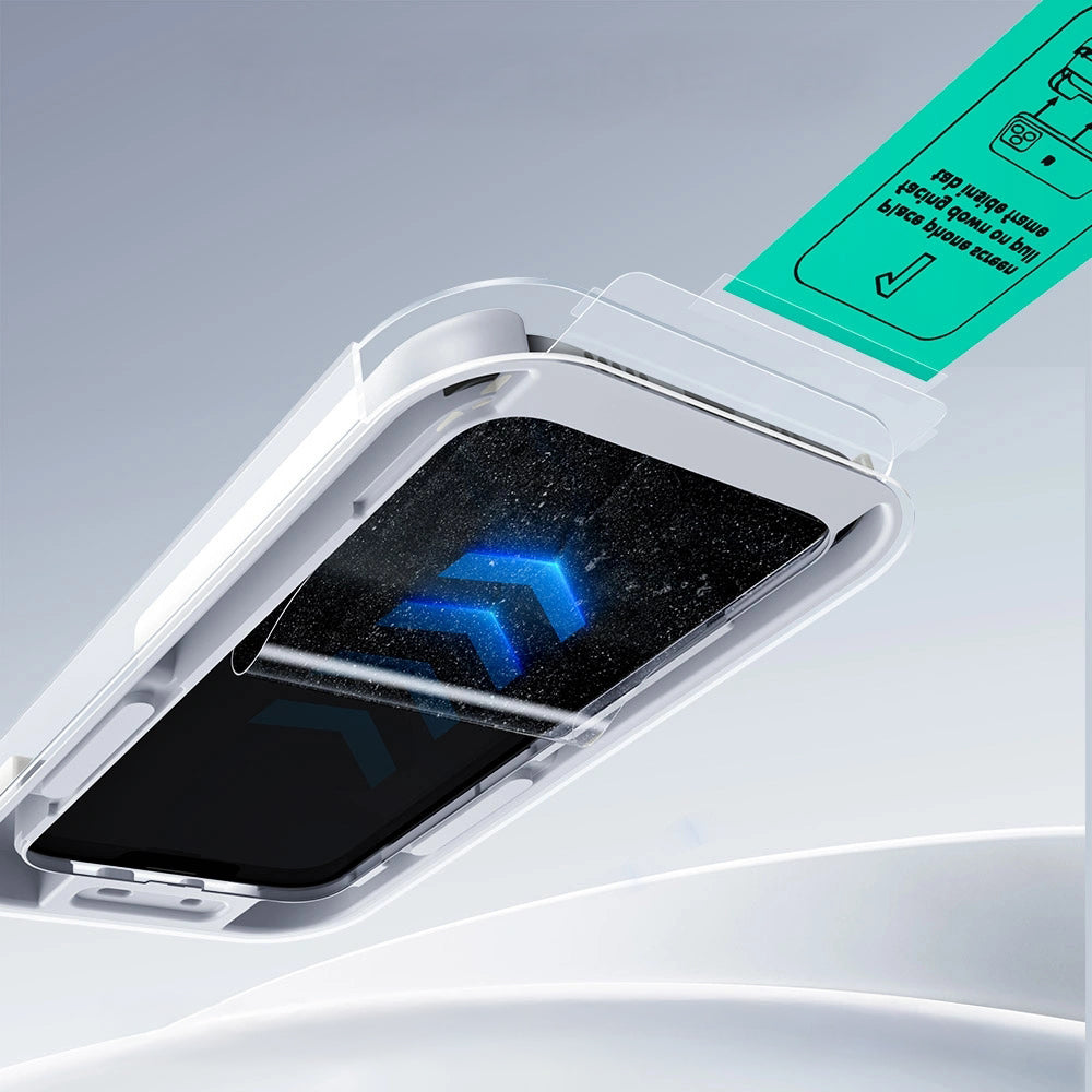 Gehärtetes Glas mit Positionierungsrahmen für iPhone 17 / iPhone 16 Pro, ESR UltraFit Tempered Glass, 2 Stück
