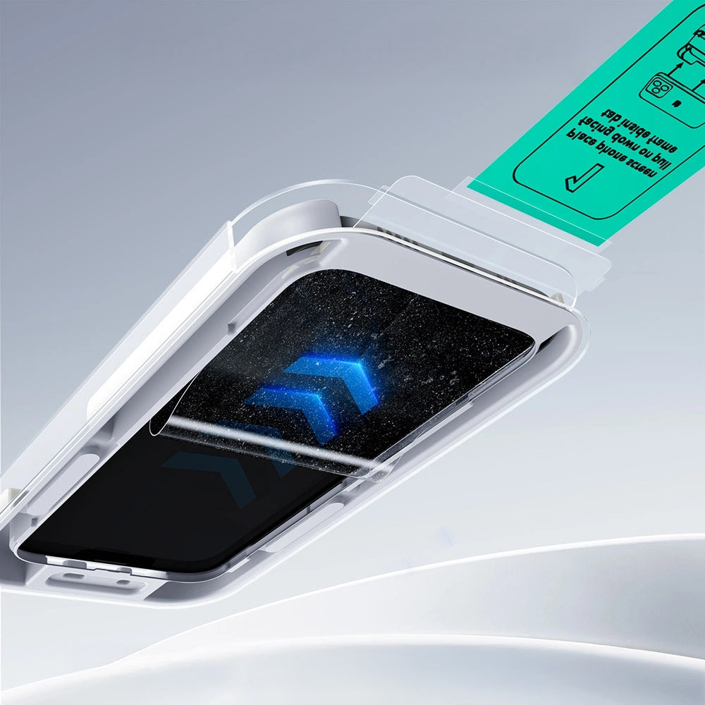 Gehärtetes Glas mit Positionierungsrahmen für iPhone 17 Pro Max, ESR UltraFit Tempered Glass, 2 Stück