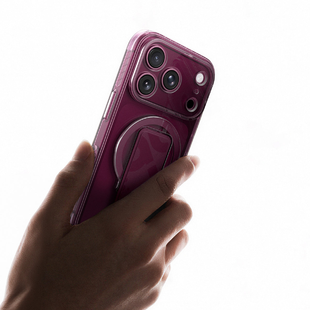 Hülle für iPhone 18 Pro AmazingThing Titan Pro Lens Stand Set, Violett (8/8)