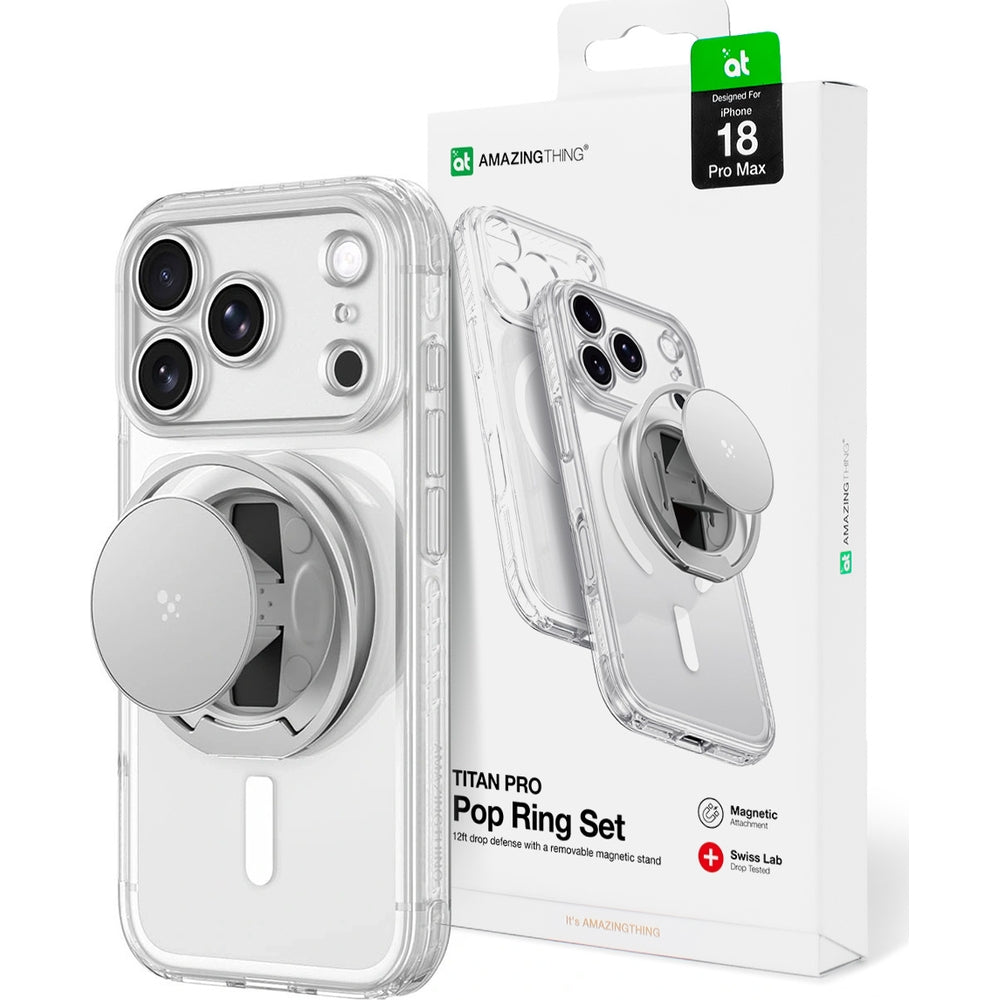 Hülle für iPhone 18 Pro Max AmazingThing Titan Pro Pop Lens, Transparent (1/8)