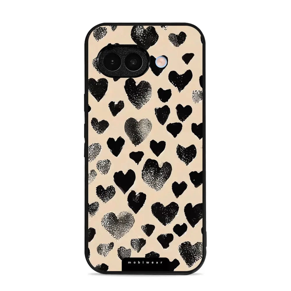 Handyhülle für Google Pixel 9a, Mobiwear Glossy Case, Beige Liebe