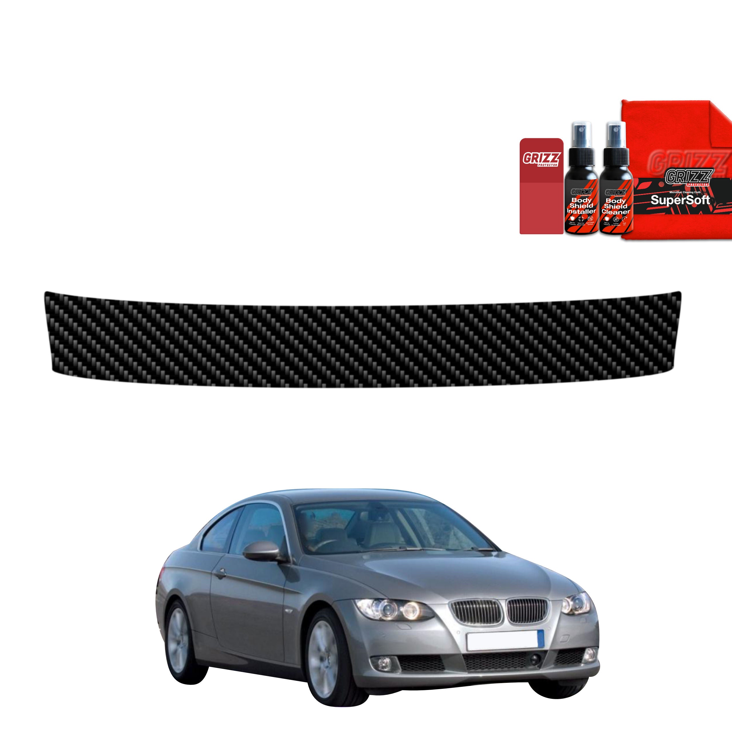 Kohlenstoff Schutzfolie Grizz Protector für Ladekante - BMW 3 E92 Coupe Pre-LCI (2006-2010)