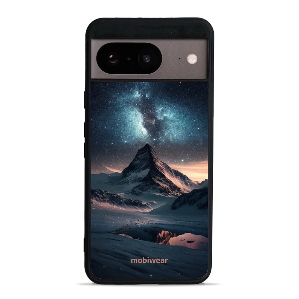 Handyhülle für Google Pixel 8, Mobiwear Glossy Case, Nachtberg