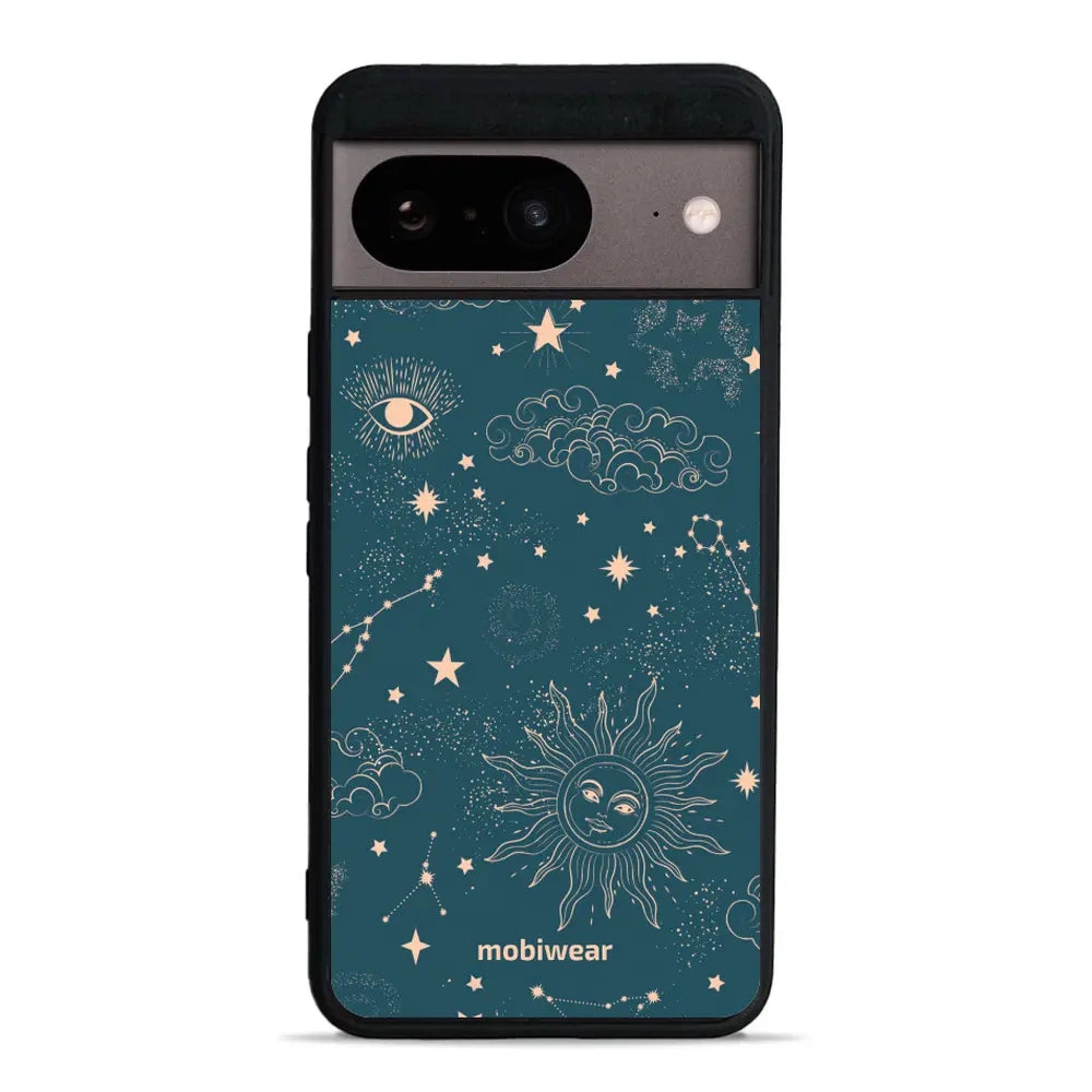 Handyhülle für Google Pixel 8, Mobiwear Glossy Case, Astraler Staub