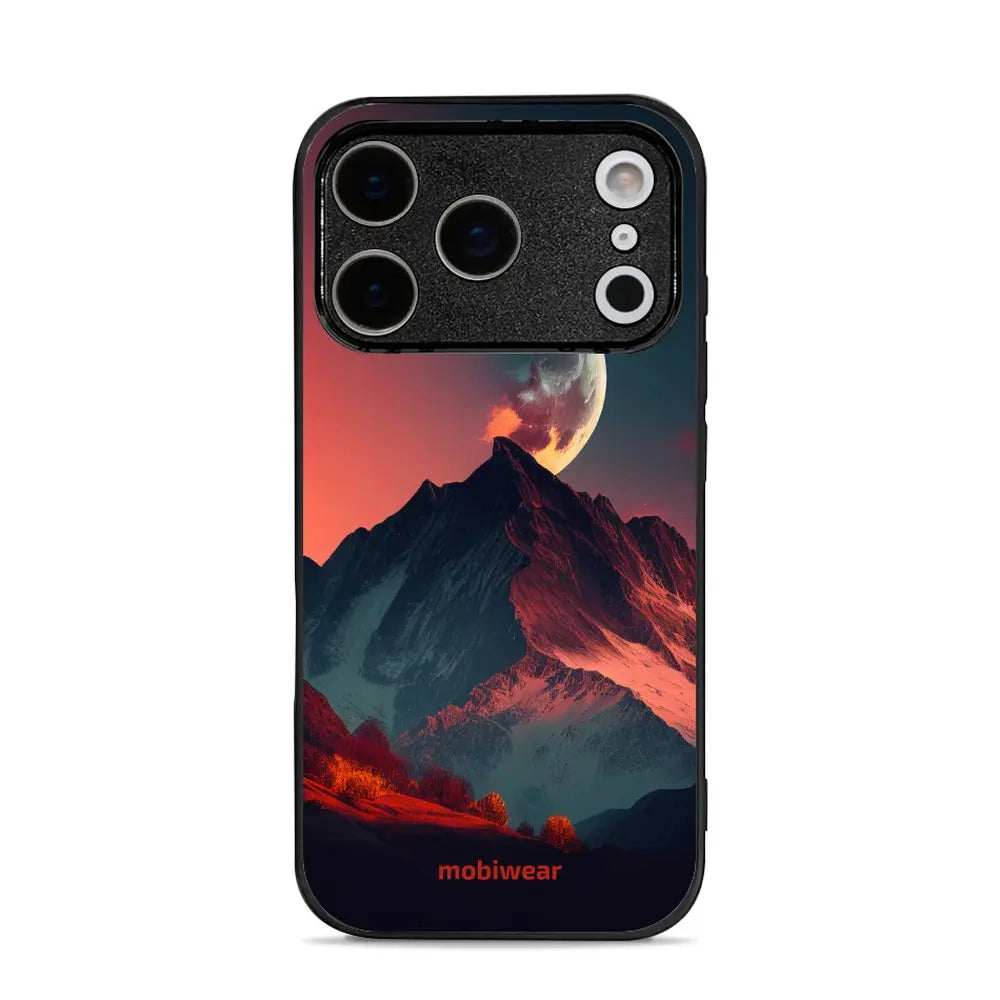 Handyhülle für iPhone 17 Pro, Mobiwear Glossy Case, Gebirgsdämmerung