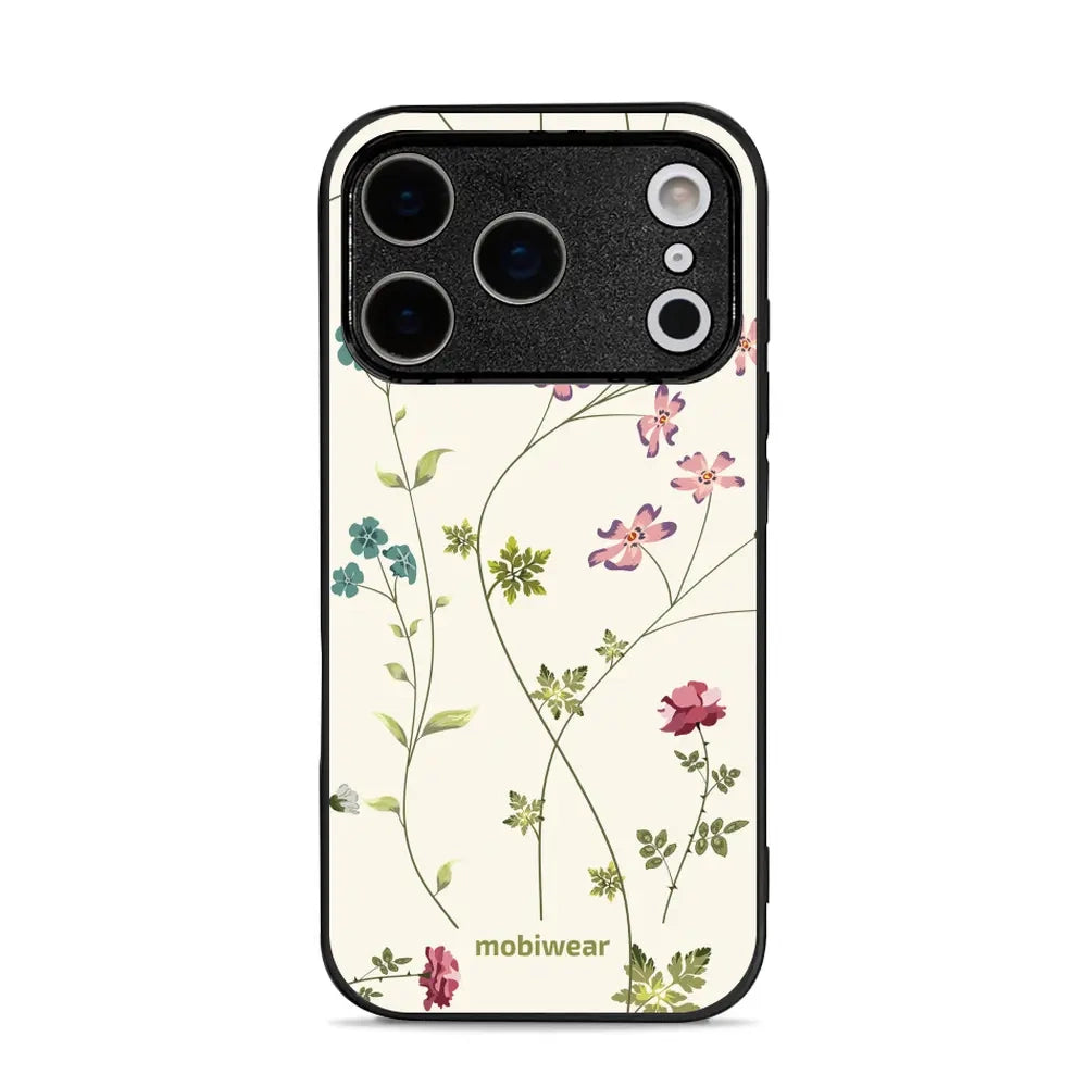 Handyhülle für iPhone 17 Pro, Mobiwear Glossy Case, Idyllische Blüte