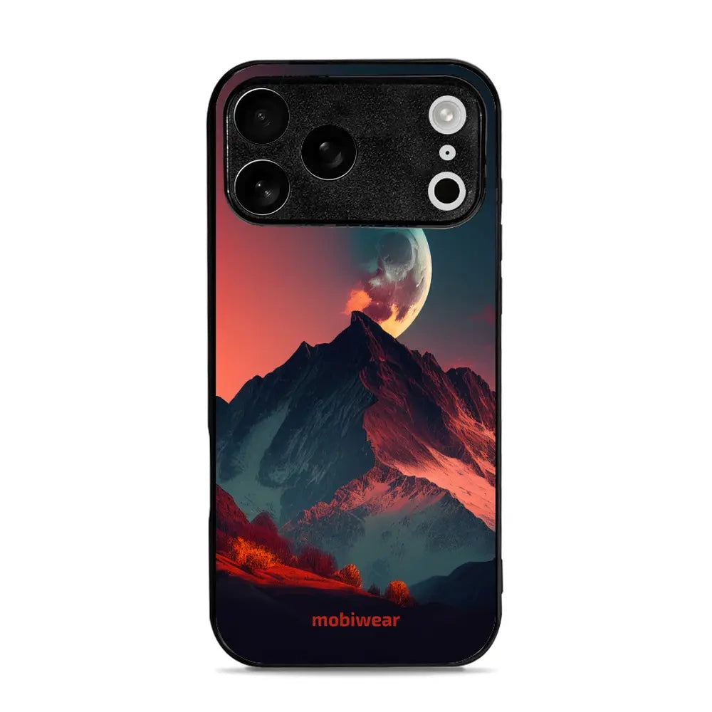 Handyhülle für iPhone 17 Pro Max, Mobiwear Glossy Case, Gebirgsdämmerung