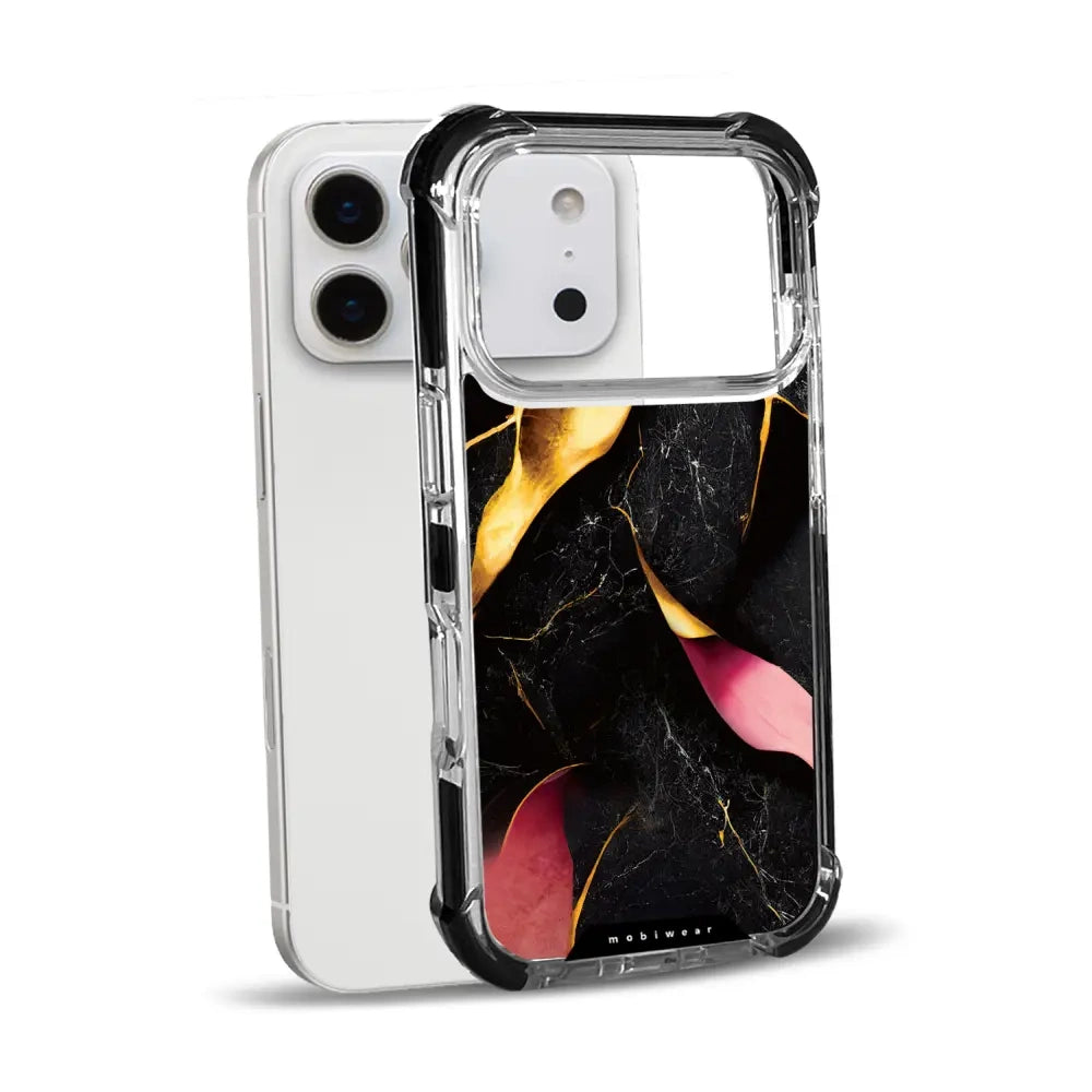 Handyhülle für iPhone 17 Pro mit MagSafe, Mobiwear Elite Bumper, Vergoldetes Erz