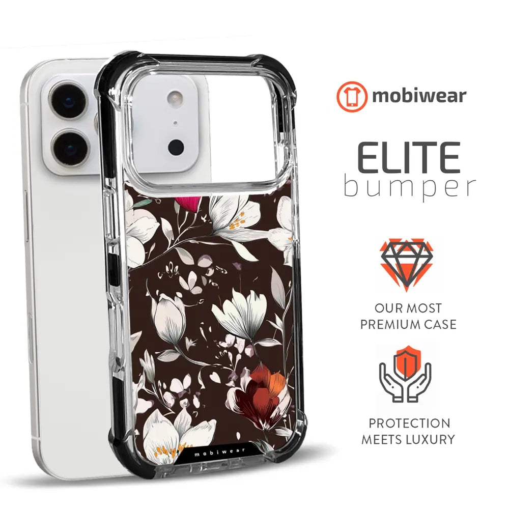 Handyhülle für iPhone 17 Pro mit MagSafe, Mobiwear Elite Bumper, Nachtstrauß