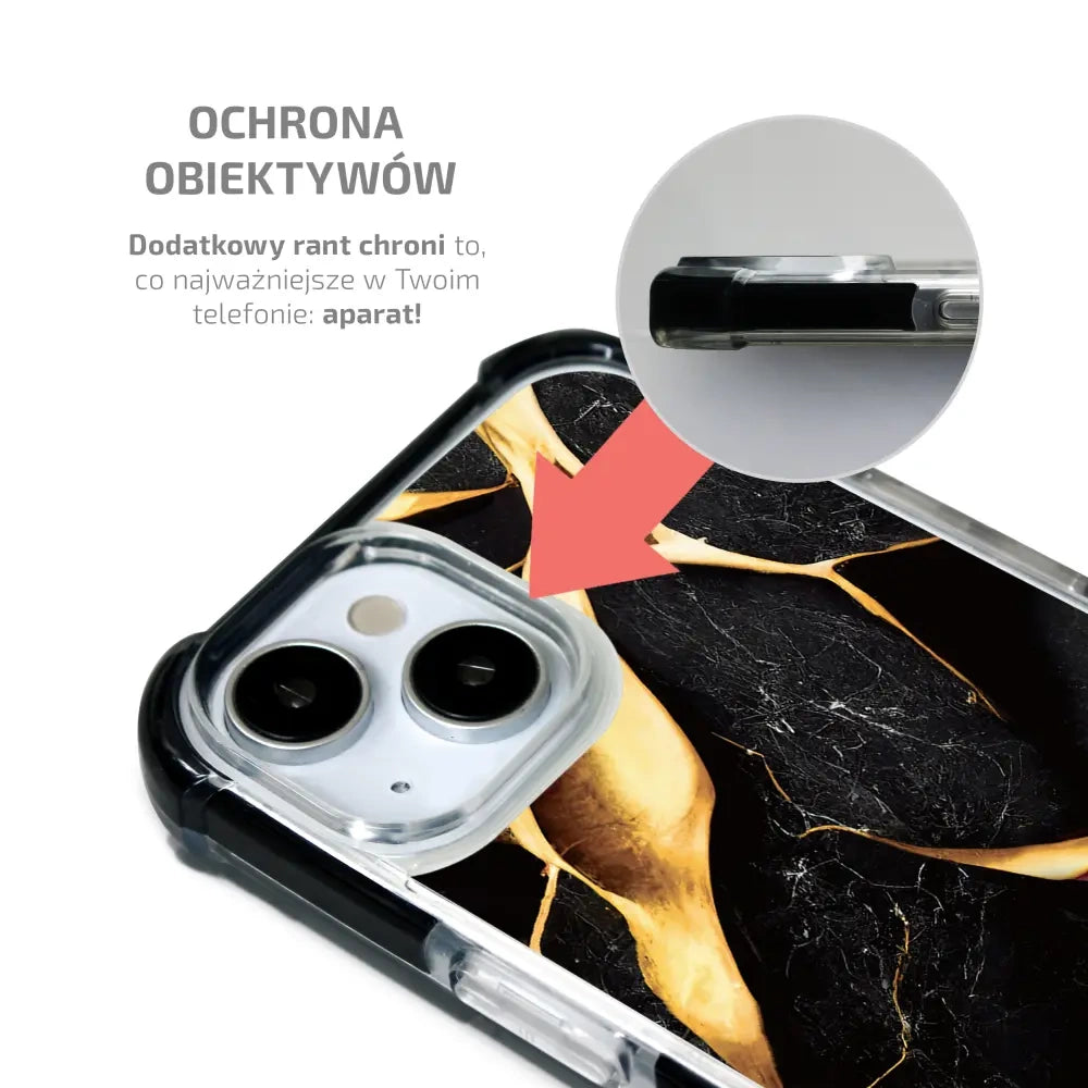 Handyhülle für iPhone 17 Pro Max mit MagSafe, Mobiwear Elite Bumper, Vergoldetes Erz