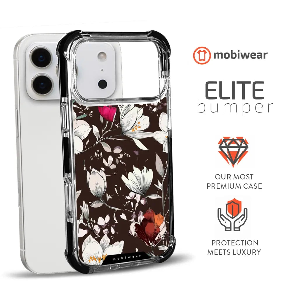 Handyhülle für iPhone 17 Pro Max mit MagSafe, Mobiwear Elite Bumper, Nachtstrauß
