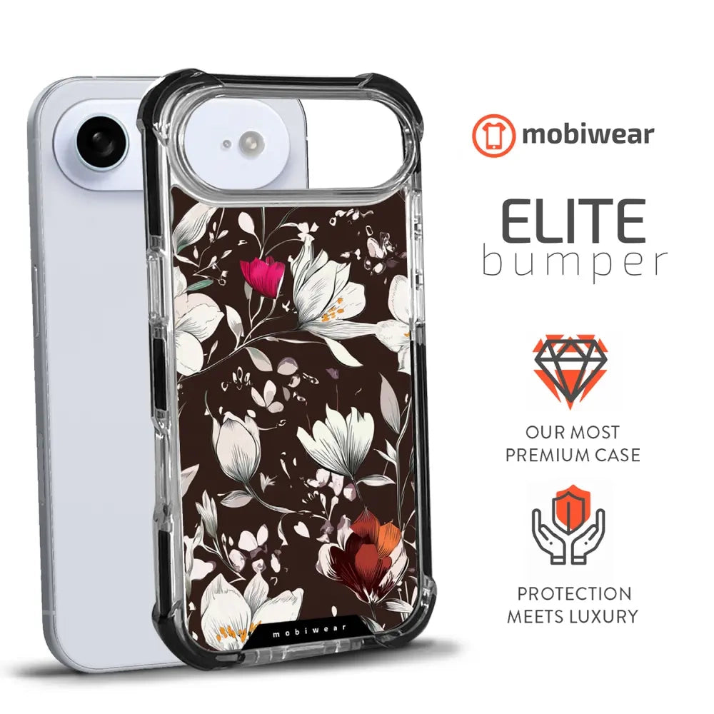 Handyhülle für iPhone Air mit MagSafe, Mobiwear Elite Bumper, Nachtstrauß