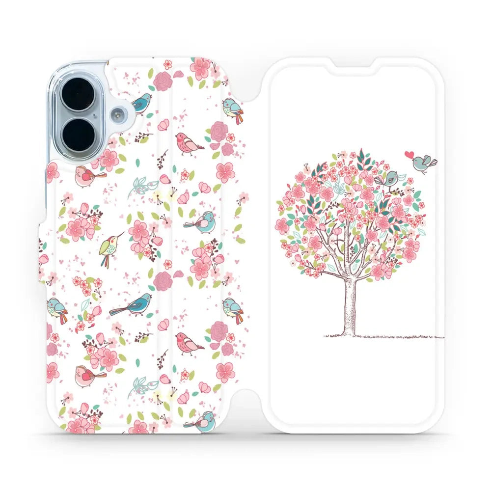 Handyhülle mit klappe für iPhone 17, Mobiwear Book, Rosa Hain