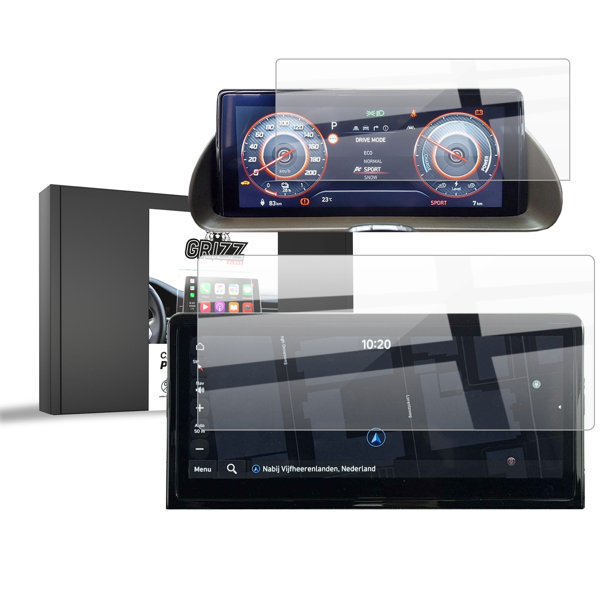 Keramische Autodisplayfolie für Hyundai Inster 10,25" (2025-2026), Grizz Protector