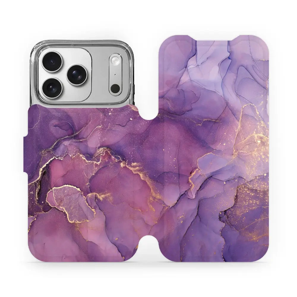 Handyhülle mit klappe für iPhone 17 Pro, Mobiwear Book, Violett