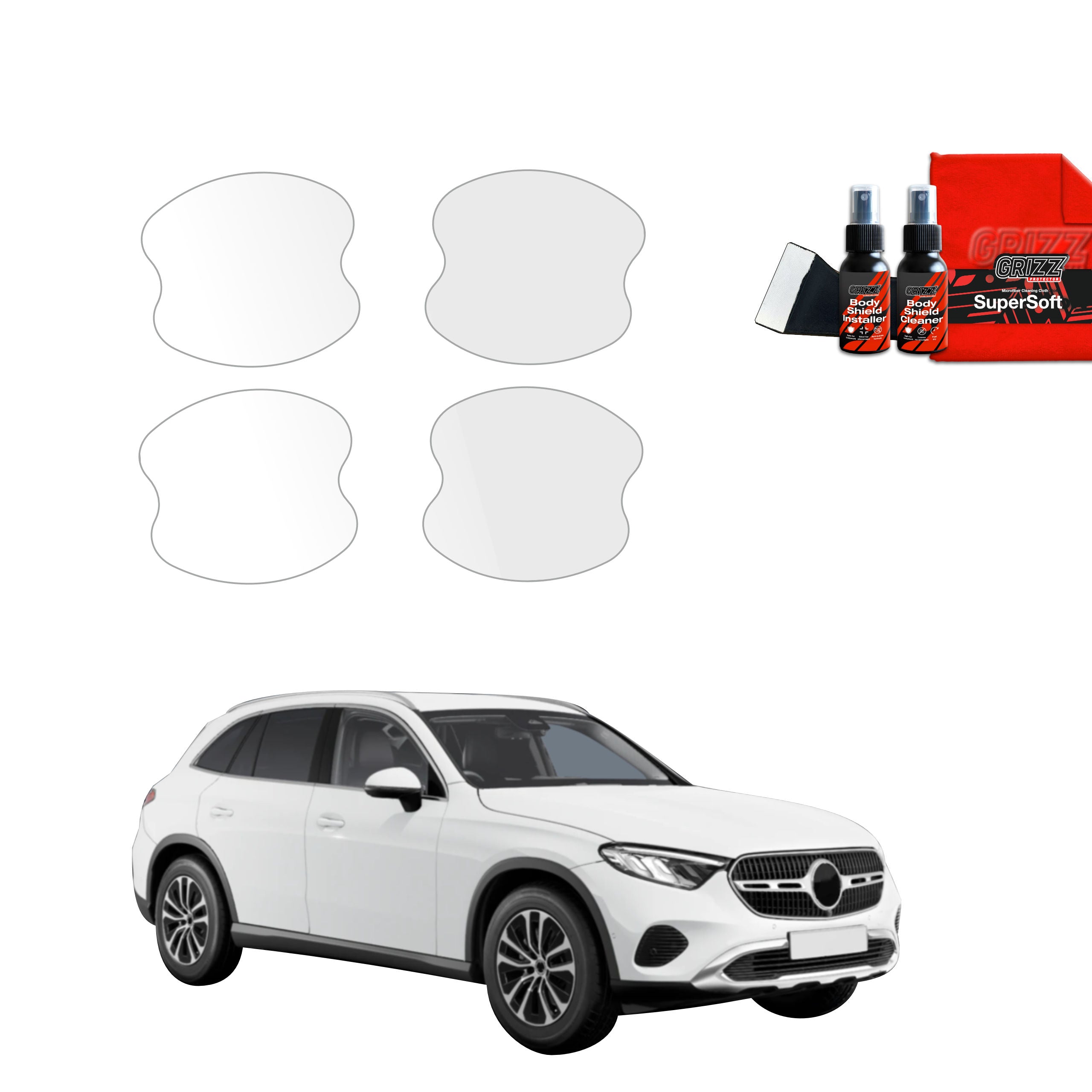 4in1 Schutzfolie Grizz Protector für Türgriffmulden - Mercedes GLC Wagon (2025-2026)