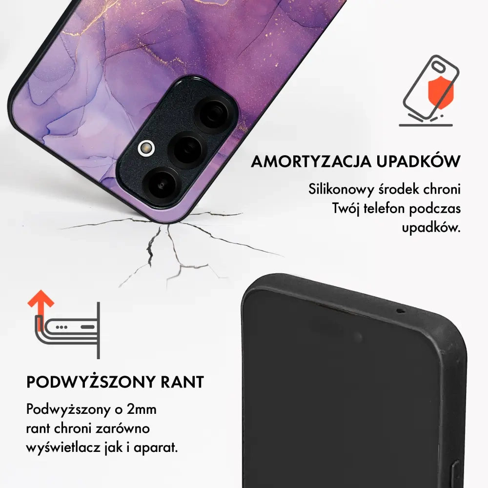 Handyhülle für Realme 14 5G, Mobiwear Glossy Case, Violett