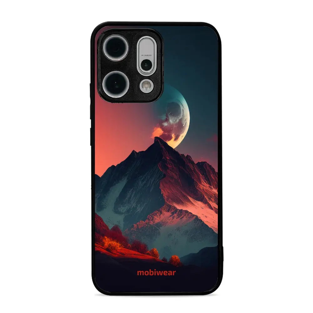 Handyhülle für Oppo Reno 14, Mobiwear Glossy Case, Gebirgsdämmerung
